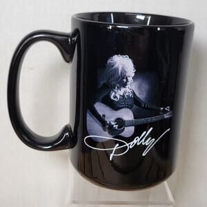 Dolly Parton 4.5" Black Ceramic Coffee Mug